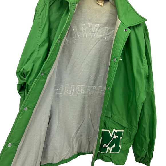 Pla-Jac by Dunbrooke Vtg Jacket Green Mehlville High School Sz Medium Chris USA - Picture 12 of 16